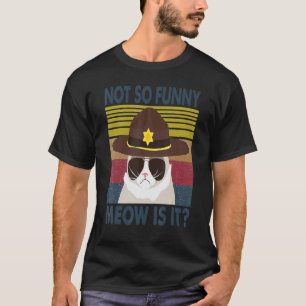 Camiseta No Tan Meow Es Gato Policía Dueño de Mascota