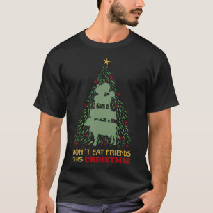 Camiseta No te Comas a los Amigos esta Navidad, Vegano