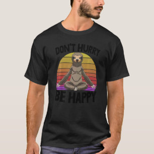 Camiseta No te deis prisa sé feliz cabeza sonriente mujeres