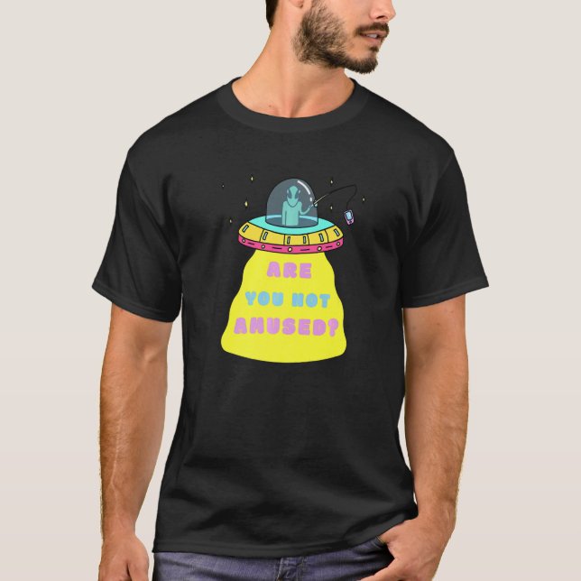 Camiseta ¿No te divierte el teléfono de estreno de UFO de c (Anverso)