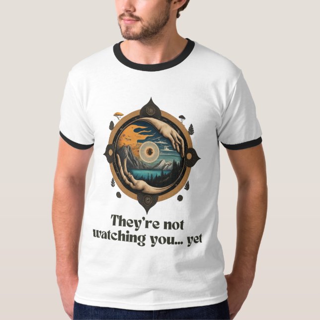 Camiseta No te están vigilando... Aun así - Ojo de misterio (Anverso)