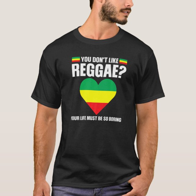 Camiseta no te gusta el reggae musical reggae (Anverso)