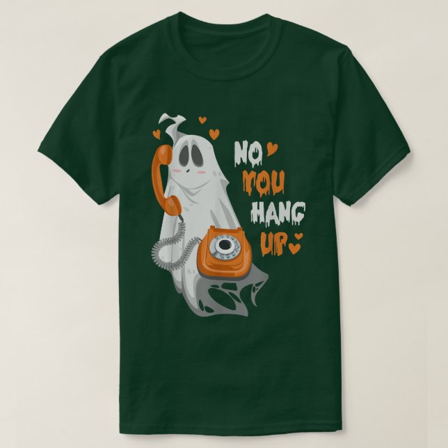 Camiseta No, te has colgado de la divertida pareja de Hallo (Diseño del anverso)