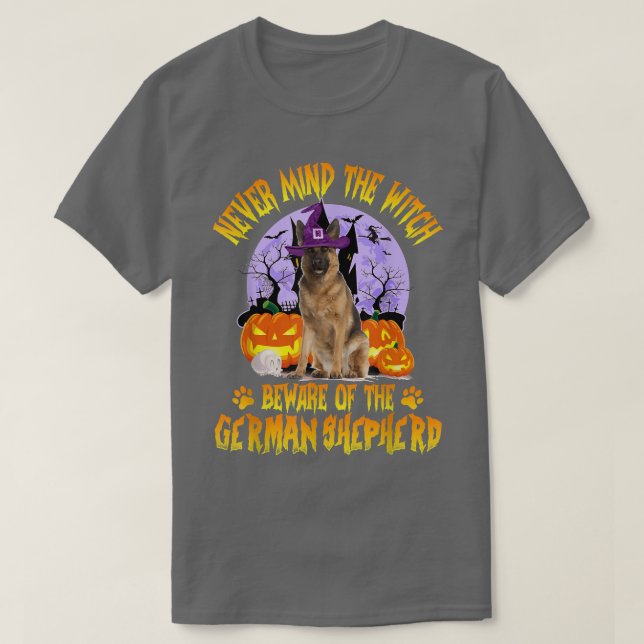 Camiseta No Te Importa El Cuidado De La Bruja Del Perro Pas (Diseño del anverso)