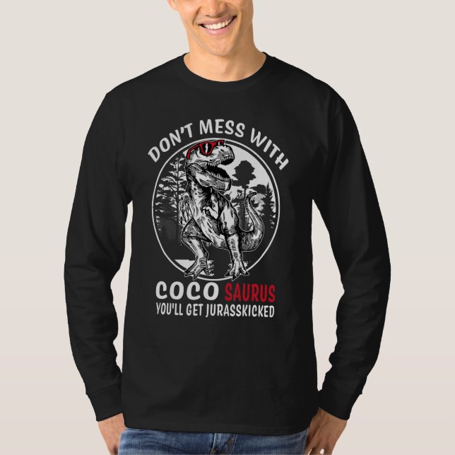 Camiseta No te metas con Coco Saurus Jurasskicked   Abuela (Anverso)