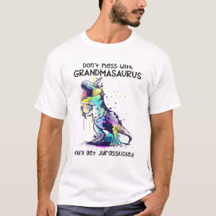 Camiseta No te metas con el abuelito T Rex Dinosaur Juras