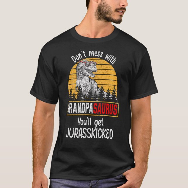 Camiseta No te metas con el abuelito, te vas a poner Jurass (Anverso)