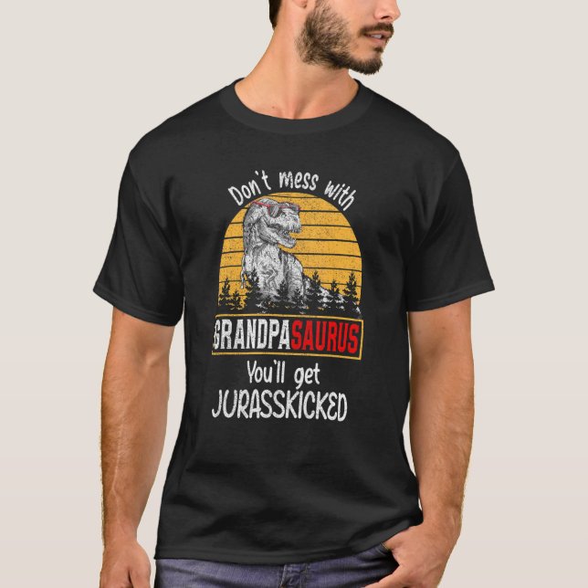 Camiseta No te metas con el abuelito, te vas a poner Jurass (Anverso)
