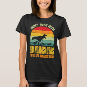 Camiseta No te metas con el abuelito, te vas a poner Jurass