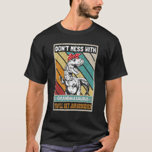 Camiseta No te metas con el abuelito, te vas a poner Jurass
