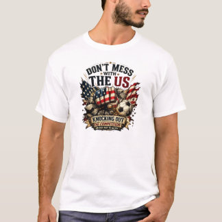 Camiseta No te metas con el fanático del fútbol americano p