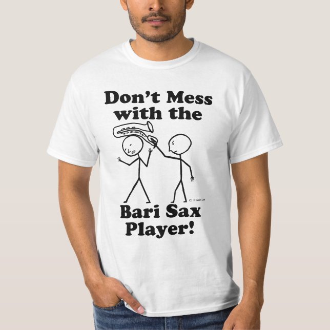 Camiseta No te metas con el jugador de sax de Bari (Anverso)