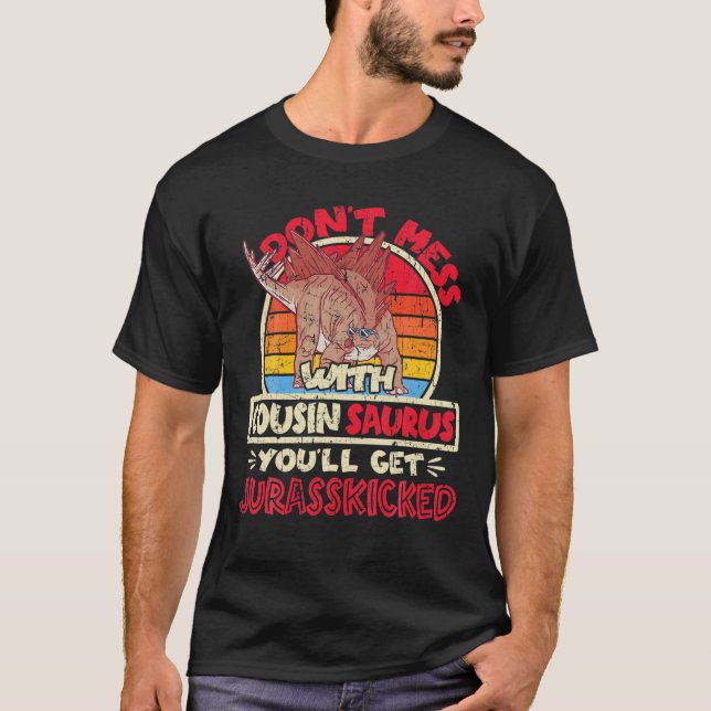 Camiseta No te metas con el primo Saurus. (Anverso)