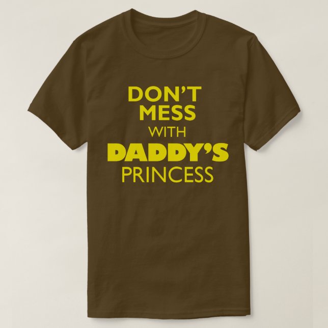 Camiseta No te metas con la princesa de papá (Diseño del anverso)