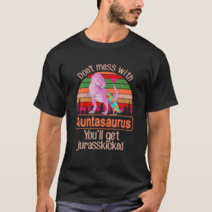 Camiseta No te metas con la tía del autismo de Auntasaurus