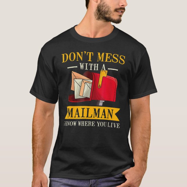 Camiseta No te metas con Mailman Mailman Postman (Anverso)