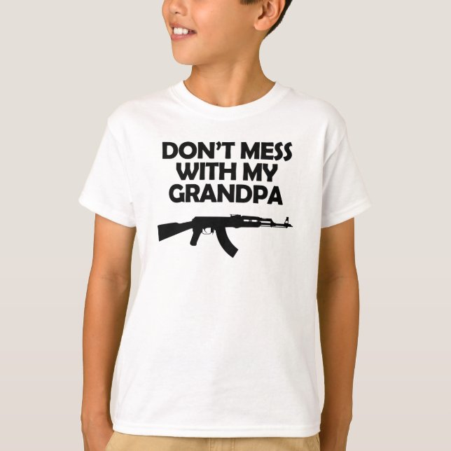 Camiseta No te metas con mi abuelo (Anverso)