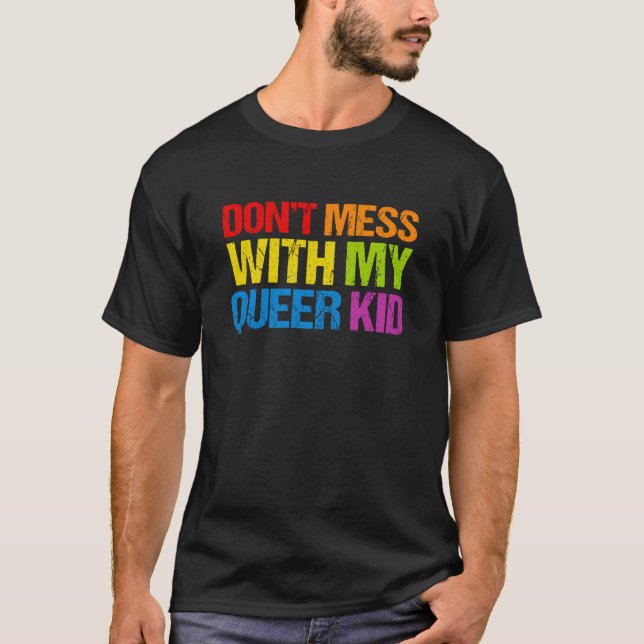 Camiseta No te metas con mi chico homosexual 1 (Anverso)