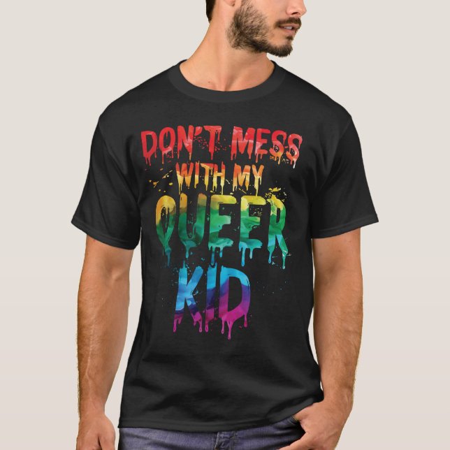 Camiseta No te metas con mi chico queer 2 (Anverso)