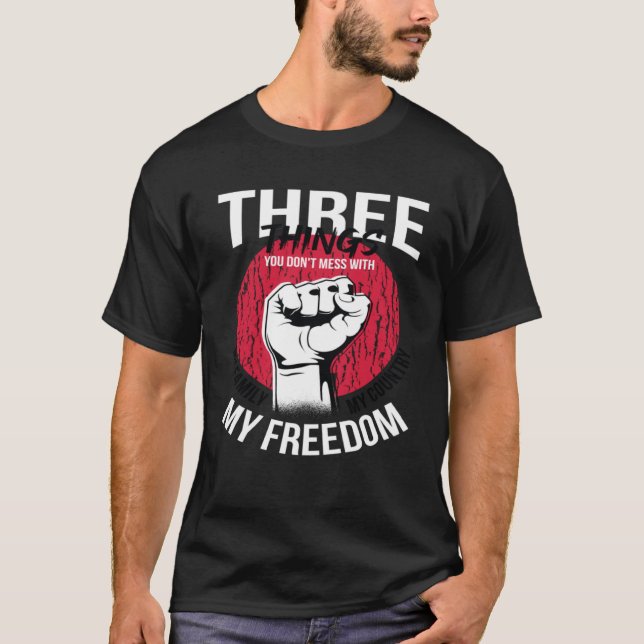 Camiseta No te metas con mi libertad (Anverso)