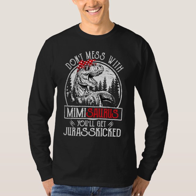 Camiseta No te metas con Mimisaurus, te vas a engañar (Anverso)