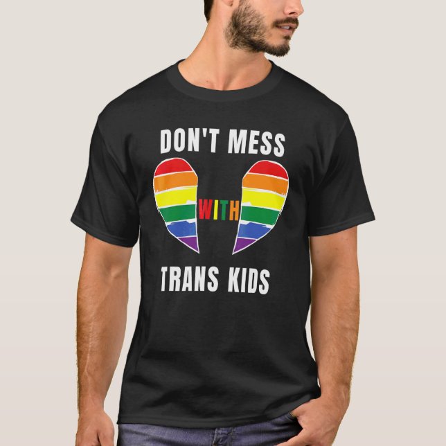 Camiseta No te metas con niños trans en Texas Protege a tu  (Anverso)