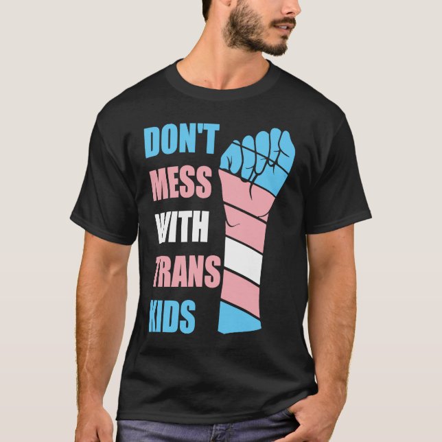 Camiseta No te metas con niños trans en Texas Protege a tu  (Anverso)
