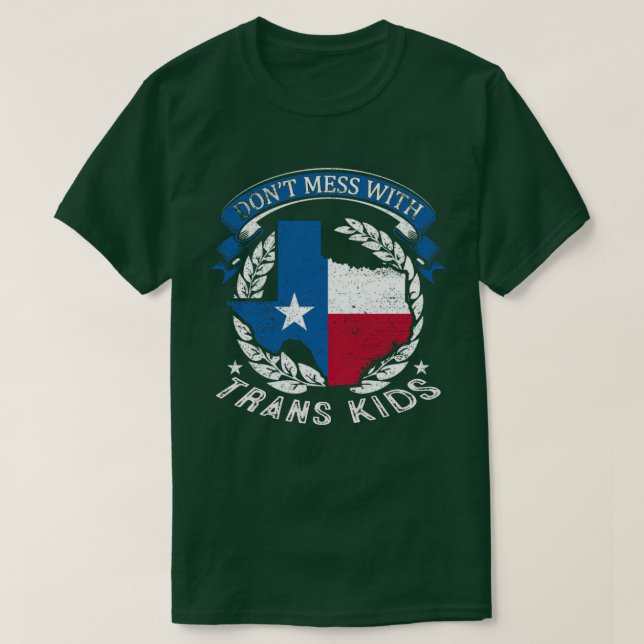 Camiseta No te metas con niños trans Texas Protect Trans Ki (Diseño del anverso)