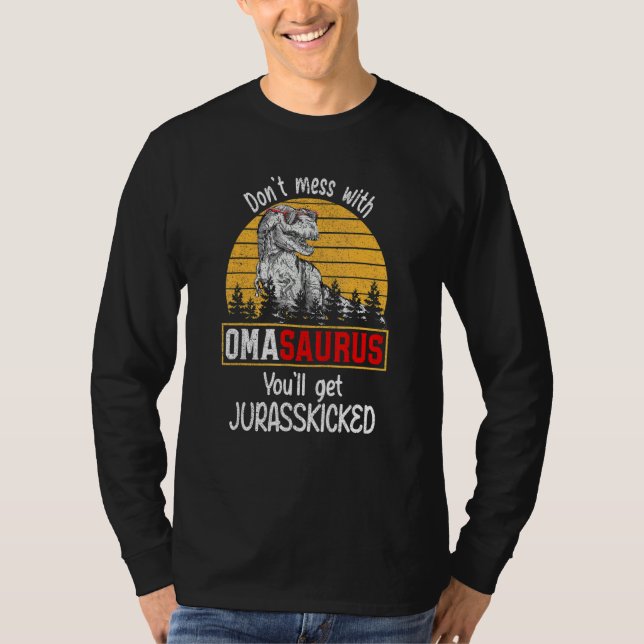 Camiseta No te metas con Omasaurus, te van a echar una pata (Anverso)