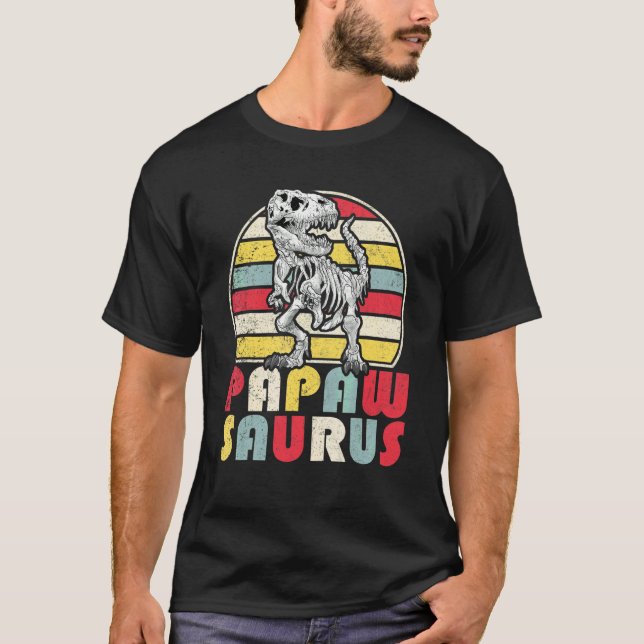 Camiseta No te metas con Papawsaurus, te darán Jurasskicke (Anverso)