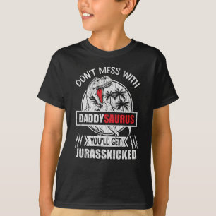 Camiseta No te metas con papi Saurus Dinosaur