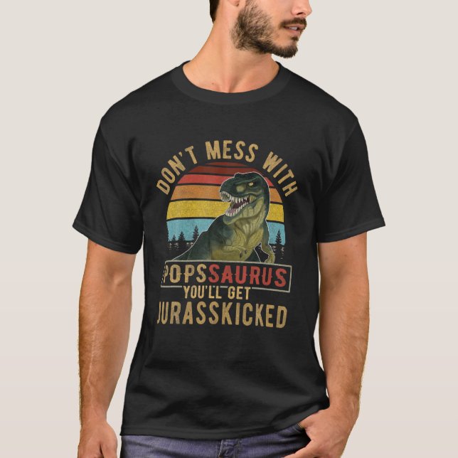 Camiseta No te metas con Popssaurus, te vas a echar una pat (Anverso)