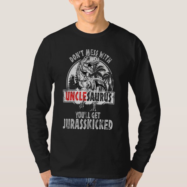 Camiseta No te metas con Unclesaurus (Anverso)