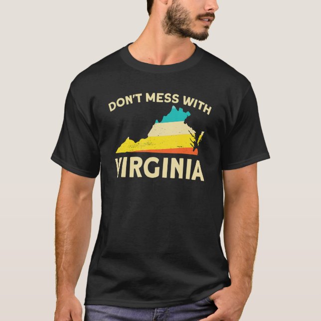 Camiseta No te metas con Virginia American State USA (Anverso)