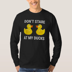 Camiseta No te mires a mis pollos, gracioso pato de goma