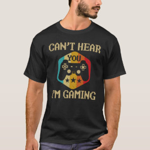 Camiseta No te oigo, estoy jugando con los auriculares de r