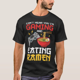 Camiseta No te oigo, estoy jugando y comiendo a un jugador