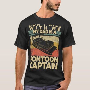 Camiseta No te pierdas conmigo. Mi papá es un capitán de po