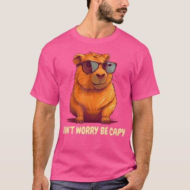 Camiseta No te preocupes, Capy Capybara (Anverso)