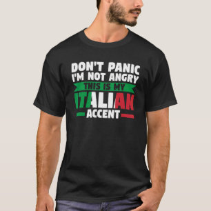 Camiseta no te preocupes, este es mi acento italiano Italia