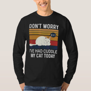 Camiseta No te preocupes, hoy abracé a mi gato Gato 1