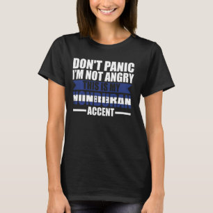 Camiseta no te preocupes no estoy enojado es acento hondure