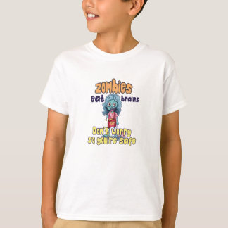 Camiseta No te preocupes que los zombies coman cerebros par