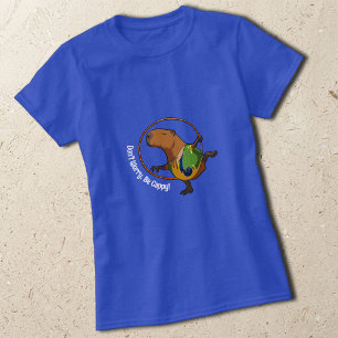 Camiseta No te preocupes, sé Cappy Capybara Gimnasta Aro Di