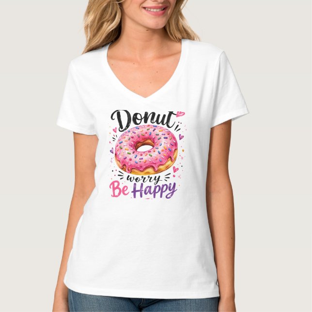 Camiseta No te preocupes, sé feliz (Anverso)