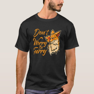 Camiseta No te preocupes ser animal de Fox Furry para hombr