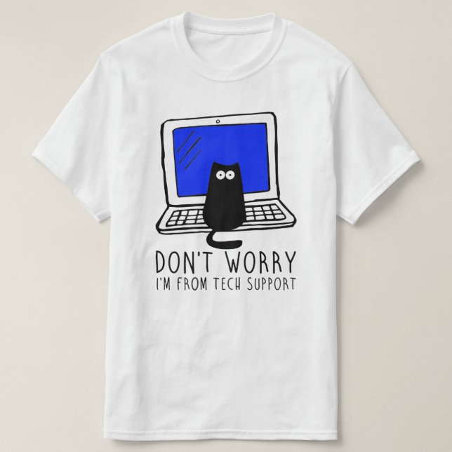 Camiseta No te preocupes, soy de Tech Support - Windows (Diseño del anverso)