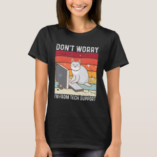Camiseta No te preocupes, soy del soporte técnico Gato dive