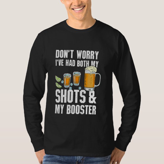 Camiseta No te preocupes, tuve mis dos disparos Tequila Bee (Anverso)