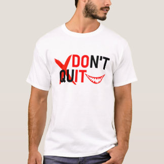 Camiseta NO TE RINDAS – Diseño de Motivación Rojo Intenso